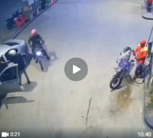 Frentista reage a tentativa de assalto e expulsa criminosos com jato de gasolina em posto na Paraíba