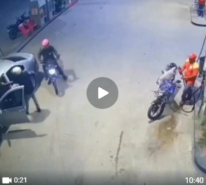 Frentista reage a tentativa de assalto e expulsa criminosos com jato de gasolina em posto na Paraíba